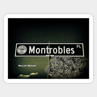 Montrobles Place, San Marino, CA by Mistah Wilson Sticker